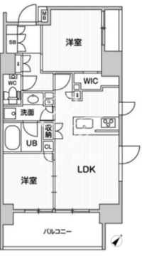 ディームス大井町 502 間取り図