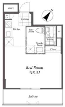 ブルーノコート蒲田 311 間取り図