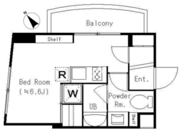 レジディア恵比寿 501 間取り図