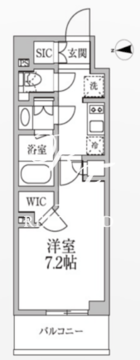 レジディア新御徒町2 712 間取り図