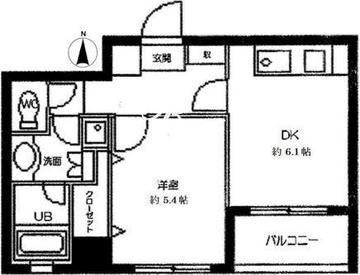 ラクラス田原町 1102 間取り図