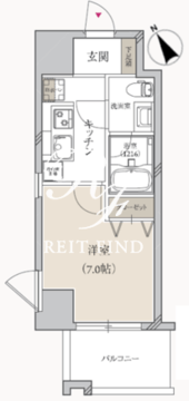 プライマル月島 501 間取り図