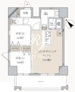 プライマル月島 901 間取り図