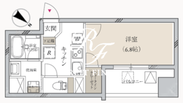 プライマル月島 804 間取り図