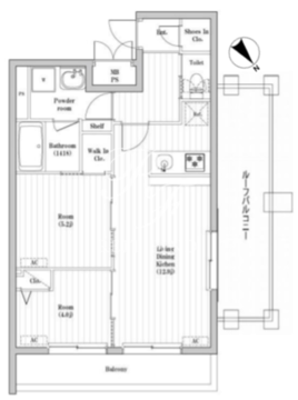 ハーモニーレジデンス文京千石 406 間取り図