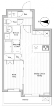 ハーモニーレジデンス西巣鴨 405 間取り図
