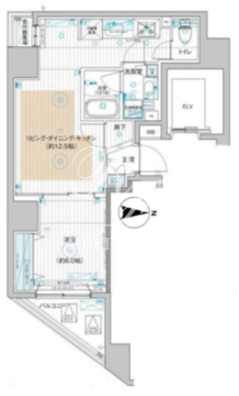 ブライズ東日本橋 1101 間取り図