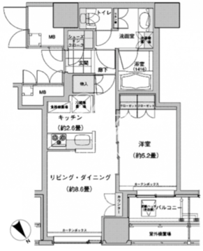 ウエストパークタワー池袋 1015 間取り図