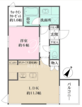 Ｃｏｅｕｒ　ｂｌａｎｃ高輪 301 間取り図
