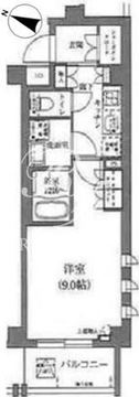 フレアージュ白金台 207 間取り図