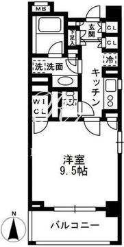 レジディア中落合 B408 間取り図