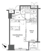 コンフォリア日本橋 903 間取り図
