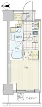 リビオメゾン戸越銀座 402 間取り図