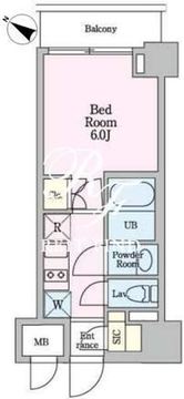 リビオメゾン戸越銀座 1108 間取り図