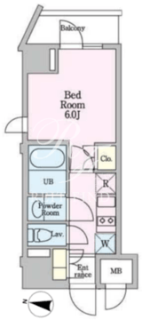 リビオメゾン戸越銀座 306 間取り図