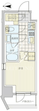 リビオメゾン戸越銀座 206 間取り図