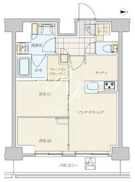 リビオメゾン戸越銀座 1406 間取り図