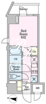 リビオメゾン戸越銀座 701 間取り図