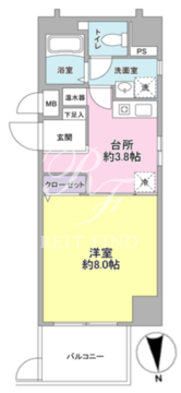 ヴェルデ東日本橋 905 間取り図