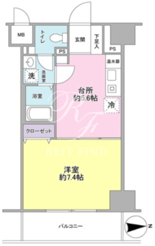 ヴェルデ東日本橋 1001 間取り図