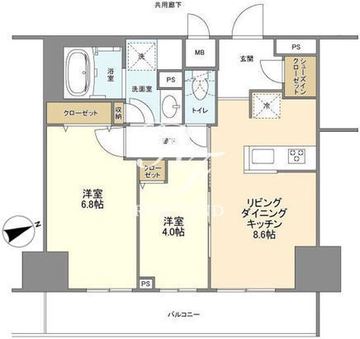 ＢＬＥＳＳ蔵前 718 間取り図