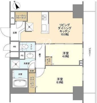 ＢＬＥＳＳ蔵前 1209 間取り図