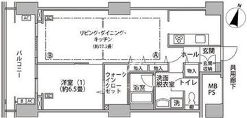 東雲キャナルコートCODAN 16-407 間取り図