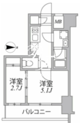 シーフォルム住吉 1006 間取り図