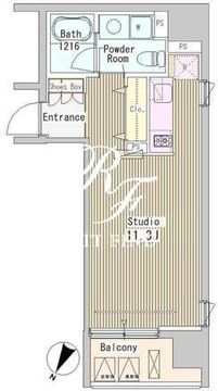 アーバンキューブ九段南 301 間取り図