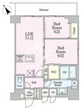 リビオメゾン南砂町 1410 間取り図