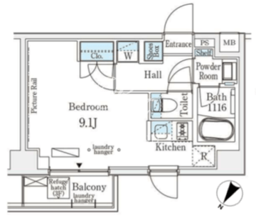 エトワール駒沢大学 108 間取り図