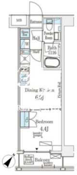 エトワール駒沢大学 304 間取り図
