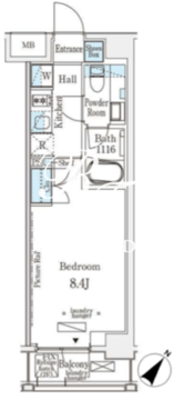 エトワール駒沢大学 306 間取り図