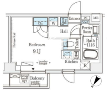 エトワール駒沢大学 310 間取り図