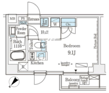 エトワール駒沢大学 311 間取り図