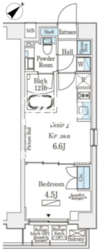エトワール駒沢大学 401 間取り図