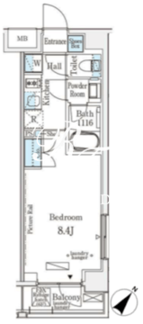 エトワール駒沢大学 402 間取り図