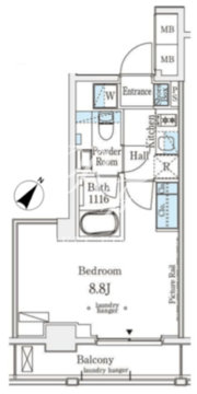 エトワール駒沢大学 405 間取り図