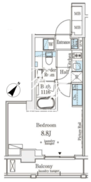 エトワール駒沢大学 504 間取り図