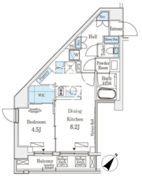 エトワール駒沢大学 605 間取り図