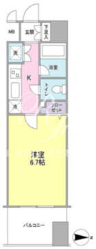 プロスペクト・グラーサ広尾 207 間取り図