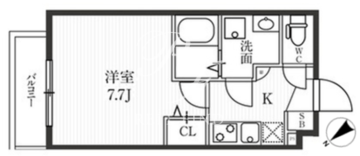 新宿夏目坂コート 105 間取り図