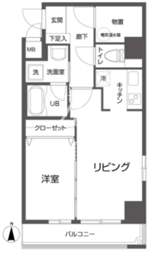 クローバーステイ秋葉原 901 間取り図