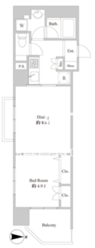 ルクレ東上野レジデンス 301 間取り図
