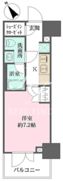 ルフォンプログレ四谷 206 間取り図