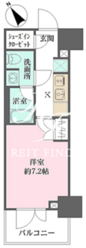ルフォンプログレ四谷 406 間取り図