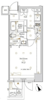 ログ銀座イースト 204 間取り図