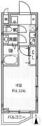白金高輪レジデンス 410 間取り図
