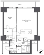 東京ポートシティ竹芝レジデンスタワー 1806 間取り図