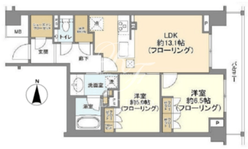 パークナード恵比寿 109 間取り図
